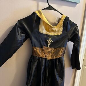 Disney frozen Anna Kids Black and Gold Costume